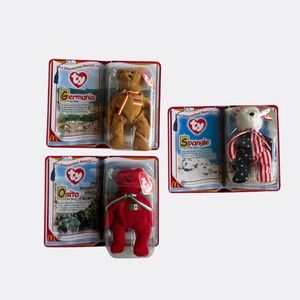 TY International Bears II Beanie Babies McDonald's 1999 – Set of 3 NEW